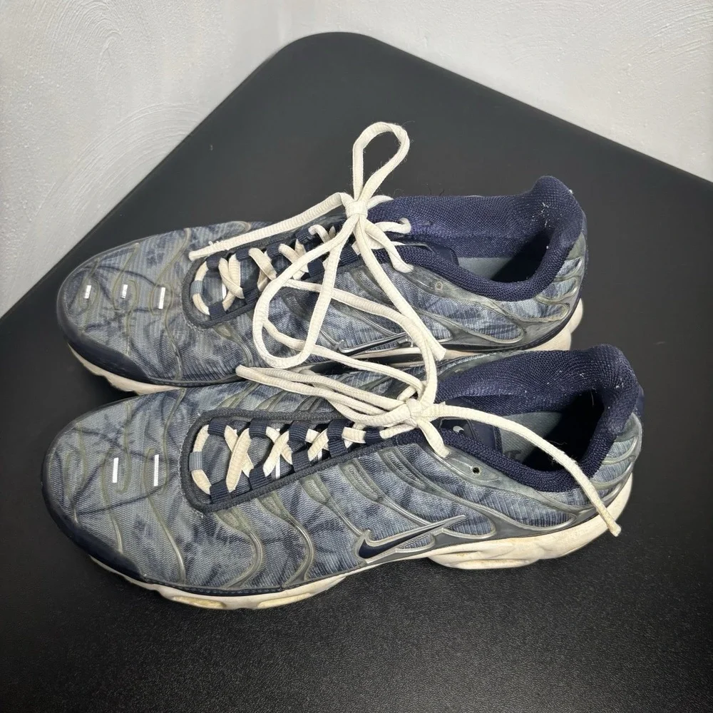 Nike Air Max Plus Men's Navy Palm Trees 604133-449 Size 9 2013‎